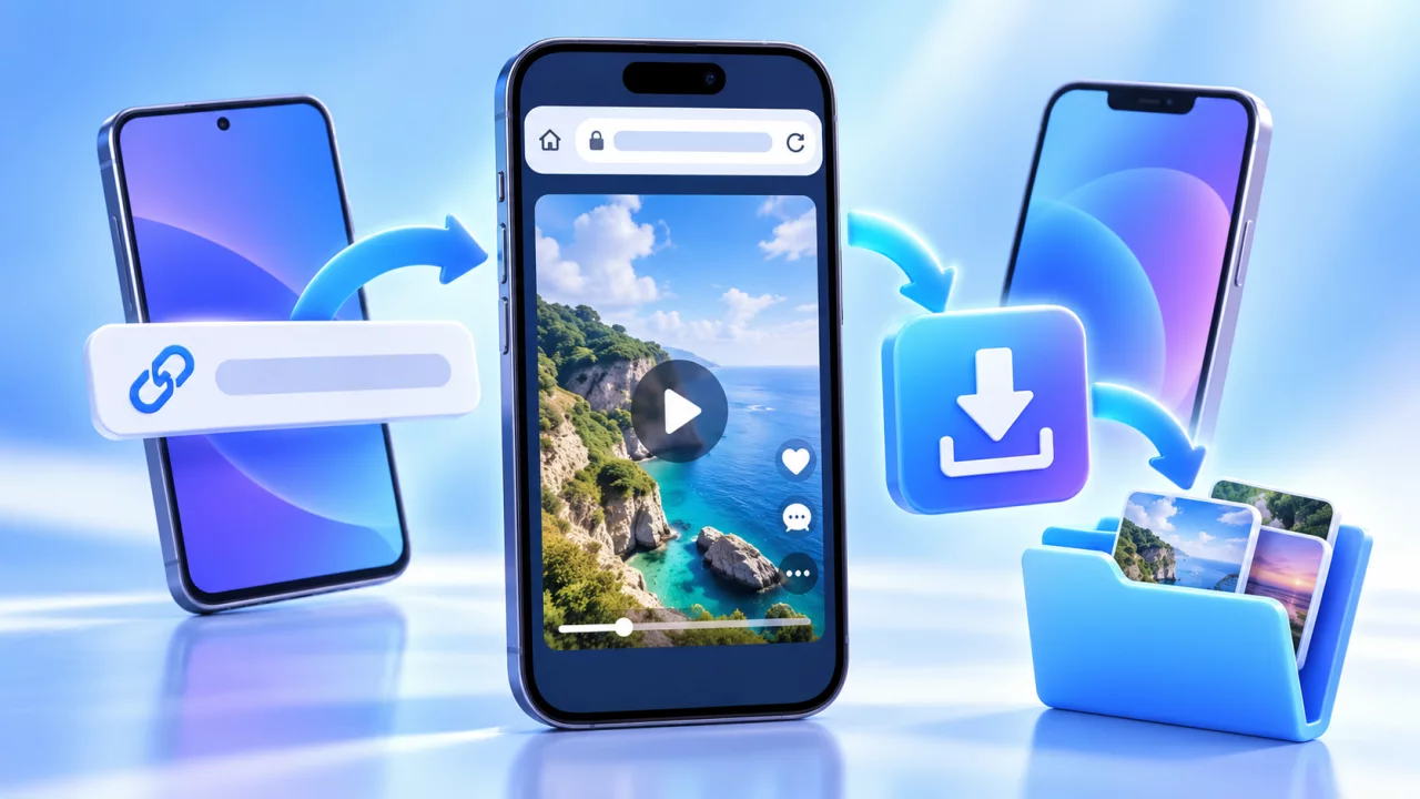 Illustration for How to Download Public Videos on Android and iPhone