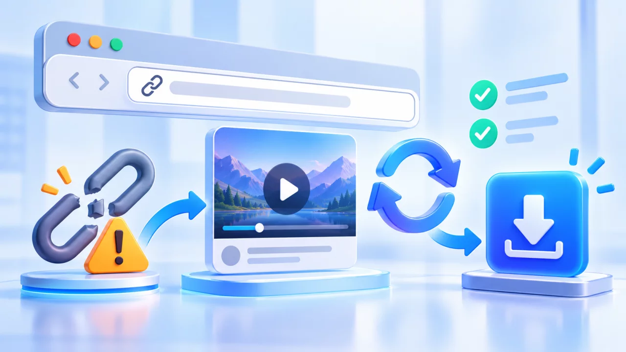 Illustration for SaveFrom Not Working: 403, Preparing and Link Errors Explained