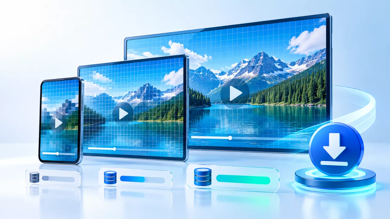 Video Resolution vs File Size: 360p, 720p and 1080p Explained Illustration for Video Resolution vs File Size: 360p, 720p and 1080p Explained