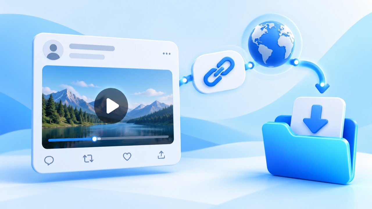 Illustration for How to Save Video from a Public X Post Using the Correct URL